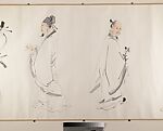 Figures, Xu Cao (Chinese, 1910–1970), Handscroll; ink and color on paper, China