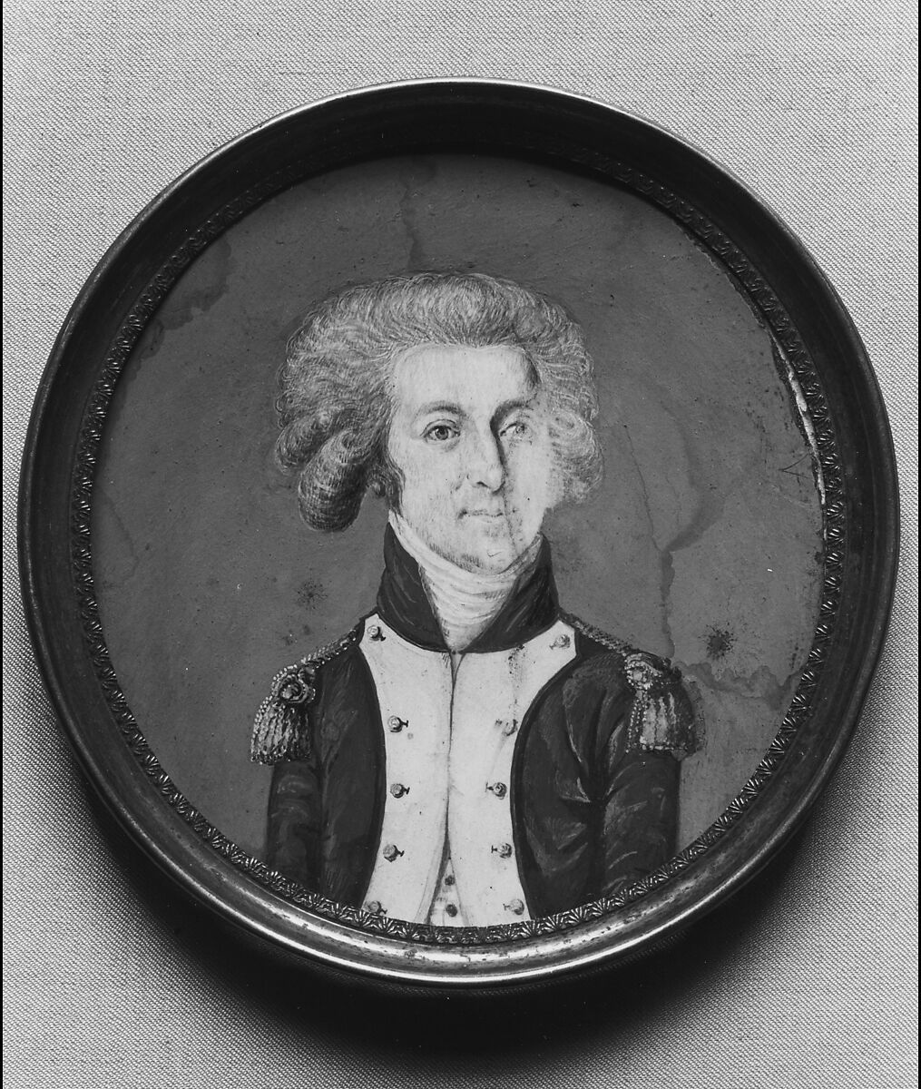 Portrait Miniature of the Marquis de Lafayette, Ivory 