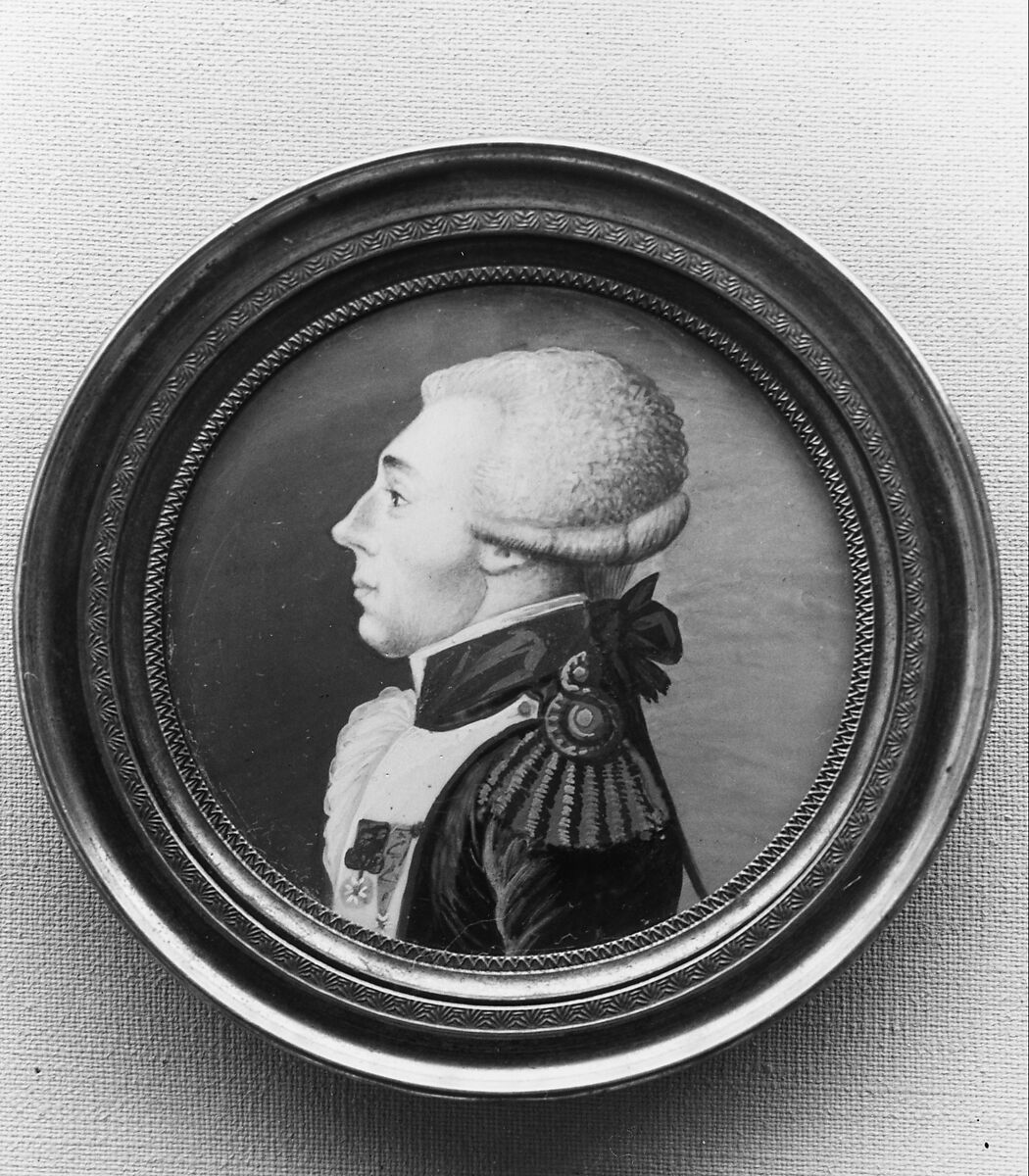 Portrait Miniature of the Marquis de Lafayette, Ivory 