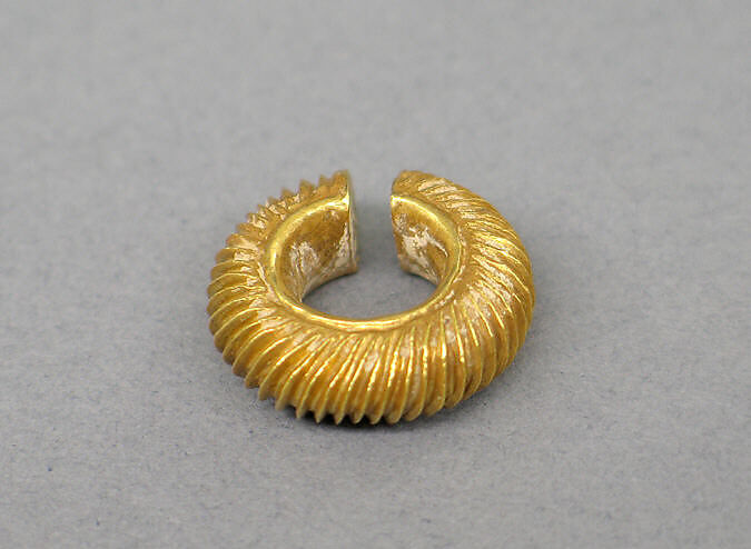 Pair of Ear Clips, Gold, Indonesia (Java) 