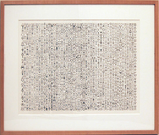 HIEROGLYPHIC SEISMOGRAPH, Bruce Conner (American, McPherson, Kansas 1933–2008 San Francisco, California), Ink on paper 