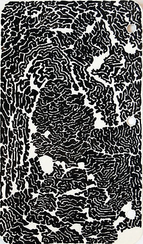 UNTITLED, Bruce Conner (American, McPherson, Kansas 1933–2008 San Francisco, California), Black marker with black ink on paper 
