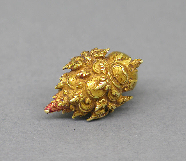 Ear Clip with Makara Motif, Gold, Indonesia (Java) 