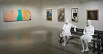 Three People on Four Benches, George Segal (American, Bronx, New York 1924–2000 South Brunswick, New Jersey), Plaster, wood, and metal