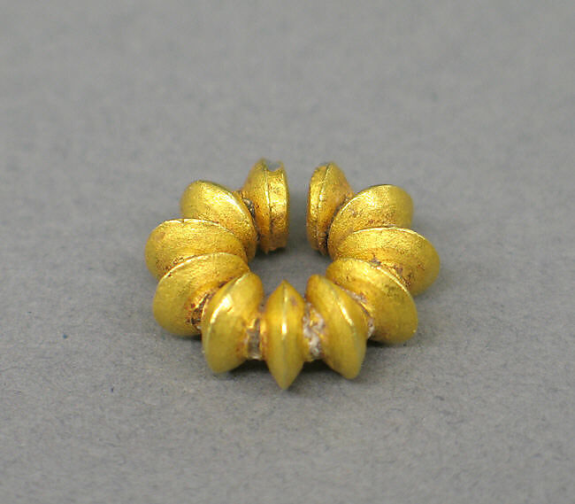 Ear Clip Composed of Fused Discs, Gold, Indonesia (Java) 