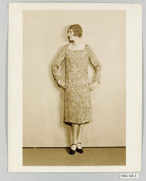 8 x 10 inch black and white photographs of model wearing dressmade from Stehli Silks Americana Print collection., Kadel &amp; Herbert Commercial Department (American), Photograph 