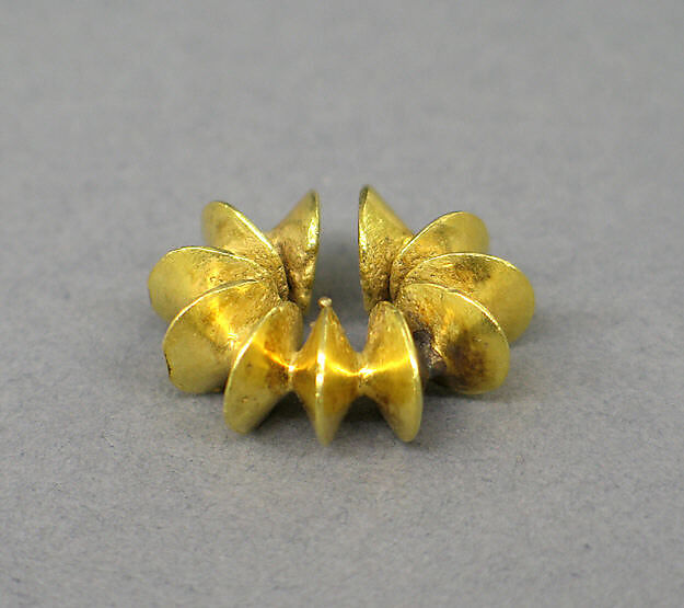 Ear Clip Composed of Fused Discs, Gold, Indonesia (Java) 