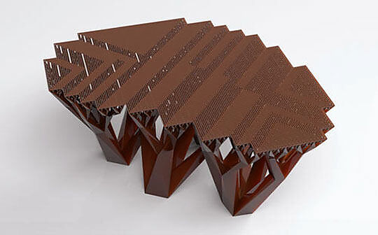 Fractal.MGX, WertelOberfell, Epoxy resin (built through Stereolithography); hollow structure filled with polyurethane