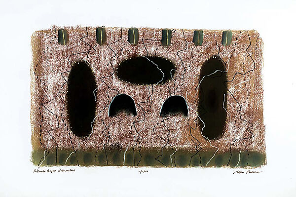 Rituals Before Hibernation, Alan Gussow (American, New York 1931–1997 Piermont, New York), Pastel on paper 