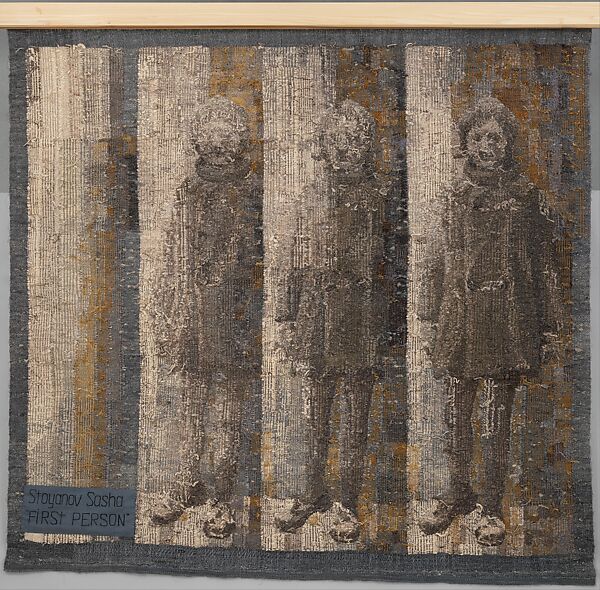 From the First Person-Number II, Aleksandra Stoyanov (Israeli, born Odessa, Ukraine 1957), Wool, rayon, synthetic fiber