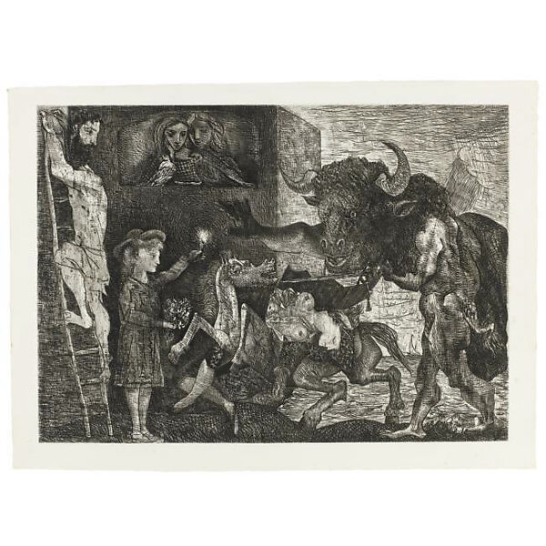 La Minotauromachie, Pablo Picasso (Spanish, Malaga 1881–1973 Mougins, France), Etching 