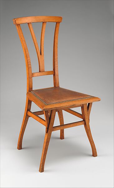 Bloemenwerf, Henry van de Velde (Belgian, Antwerp 1863–1957 Zurich), Elm, leather, brass