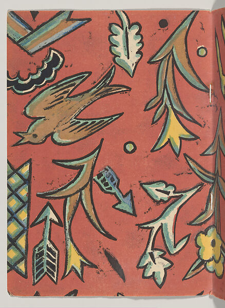 Modern Interiors Designed and Executed by the Wiener Werkstaette, Joseph Urban (American (born Austria), Vienna 1872–1933 New York), Color lithograph (cover); photomechanical print (four bifolios); photomechancial print (one bookplate)