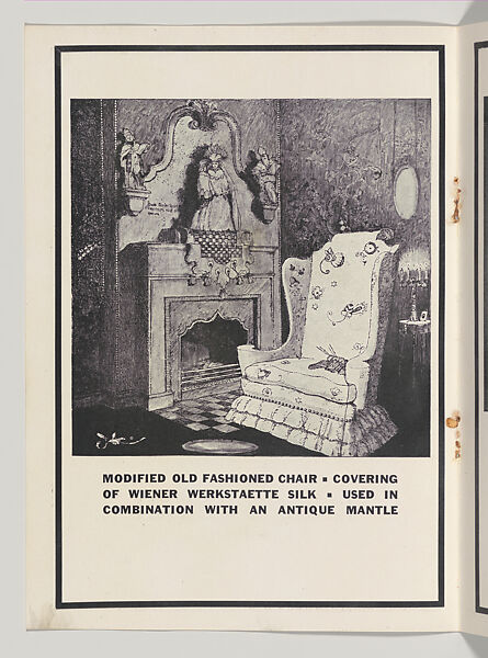 Modern Interiors Designed and Executed by the Wiener Werkstaette, Joseph Urban (American (born Austria), Vienna 1872–1933 New York), Color lithograph (cover); photomechanical print (four bifolios); photomechancial print (one bookplate)