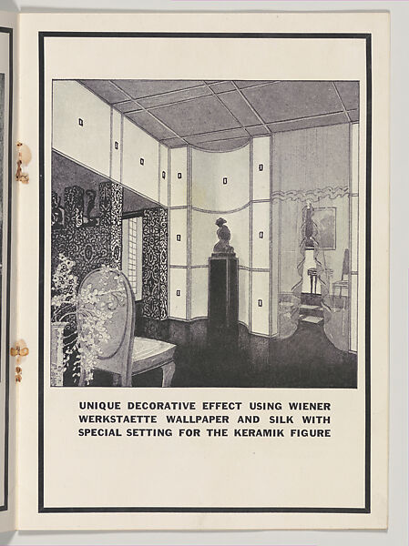 Modern Interiors Designed and Executed by the Wiener Werkstaette, Joseph Urban (American (born Austria), Vienna 1872–1933 New York), Color lithograph (cover); photomechanical print (four bifolios); photomechancial print (one bookplate)