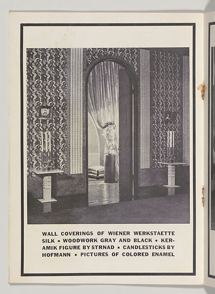 Modern Interiors Designed and Executed by the Wiener Werkstaette, Joseph Urban (American (born Austria), Vienna 1872–1933 New York), Color lithograph (cover); photomechanical print (four bifolios); photomechancial print (one bookplate)