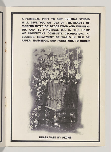 Modern Interiors Designed and Executed by the Wiener Werkstaette, Joseph Urban (American (born Austria), Vienna 1872–1933 New York), Color lithograph (cover); photomechanical print (four bifolios); photomechancial print (one bookplate)