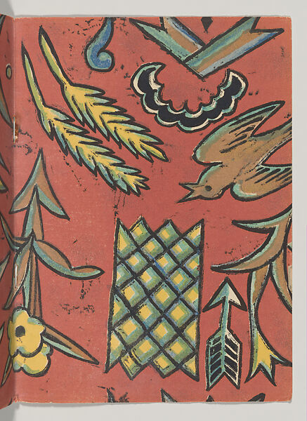 Modern Interiors Designed and Executed by the Wiener Werkstaette, Joseph Urban (American (born Austria), Vienna 1872–1933 New York), Color lithograph (cover); photomechanical print (four bifolios); photomechancial print (one bookplate)