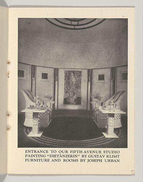 Joseph Urban Announces the arrival of new Artcraft work from the Artists of Vienna Modern Interiors, Joseph Urban (American (born Austria), Vienna 1872–1933 New York), Color lithograph (cover); photomechanical print (three bifolios)