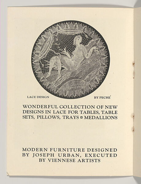 Joseph Urban Announces the arrival of new Artcraft work from the Artists of Vienna Modern Interiors, Joseph Urban (American (born Austria), Vienna 1872–1933 New York), Color lithograph (cover); photomechanical print (three bifolios)