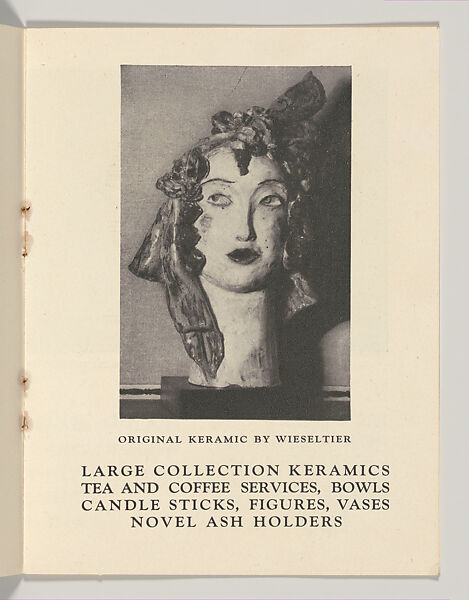 Joseph Urban Announces the arrival of new Artcraft work from the Artists of Vienna Modern Interiors, Joseph Urban (American (born Austria), Vienna 1872–1933 New York), Color lithograph (cover); photomechanical print (three bifolios)