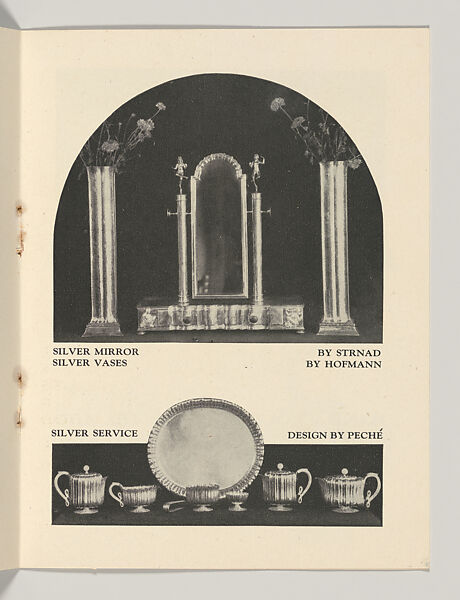 Joseph Urban Announces the arrival of new Artcraft work from the Artists of Vienna Modern Interiors, Joseph Urban (American (born Austria), Vienna 1872–1933 New York), Color lithograph (cover); photomechanical print (three bifolios)