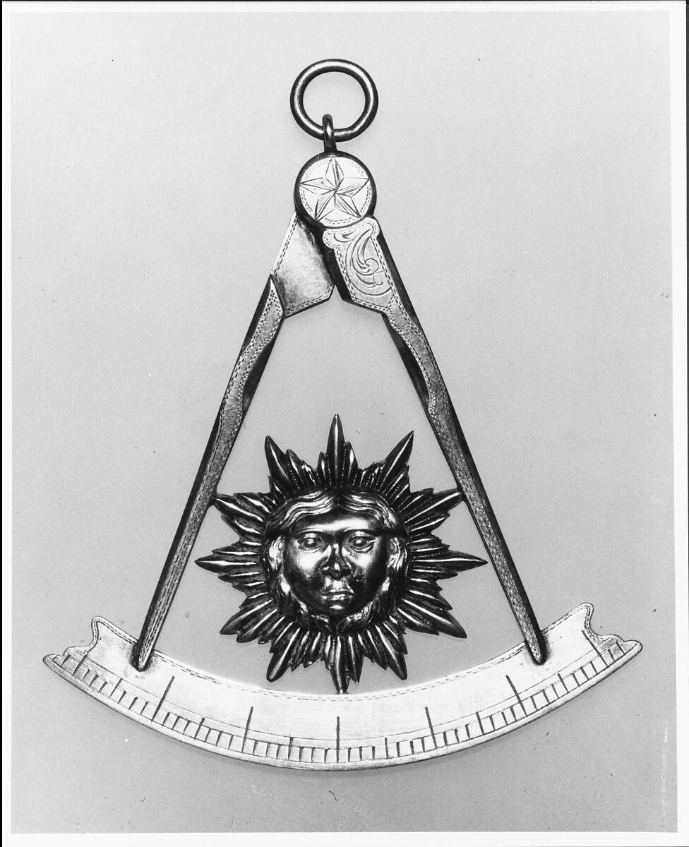 Masonic Emblem, Silver, American 