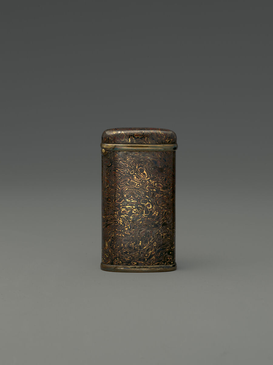 Match Case, Tiffany &amp; Co. (1837–present), Gold, silver, brass, patinated copper, gold-copper alloy, silver-copper alloy, and patinated copper-platinum-iron alloy, American