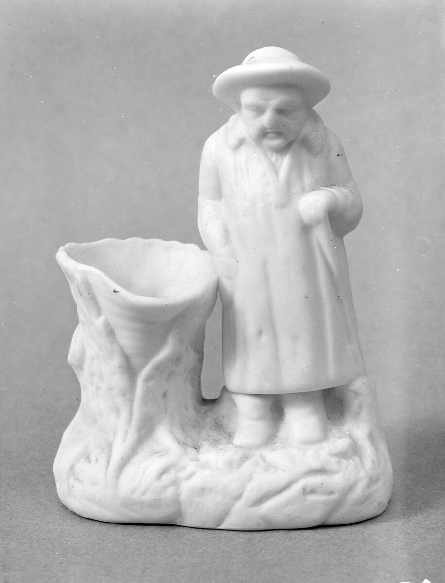 Matchsafe, Parian porcelain, American