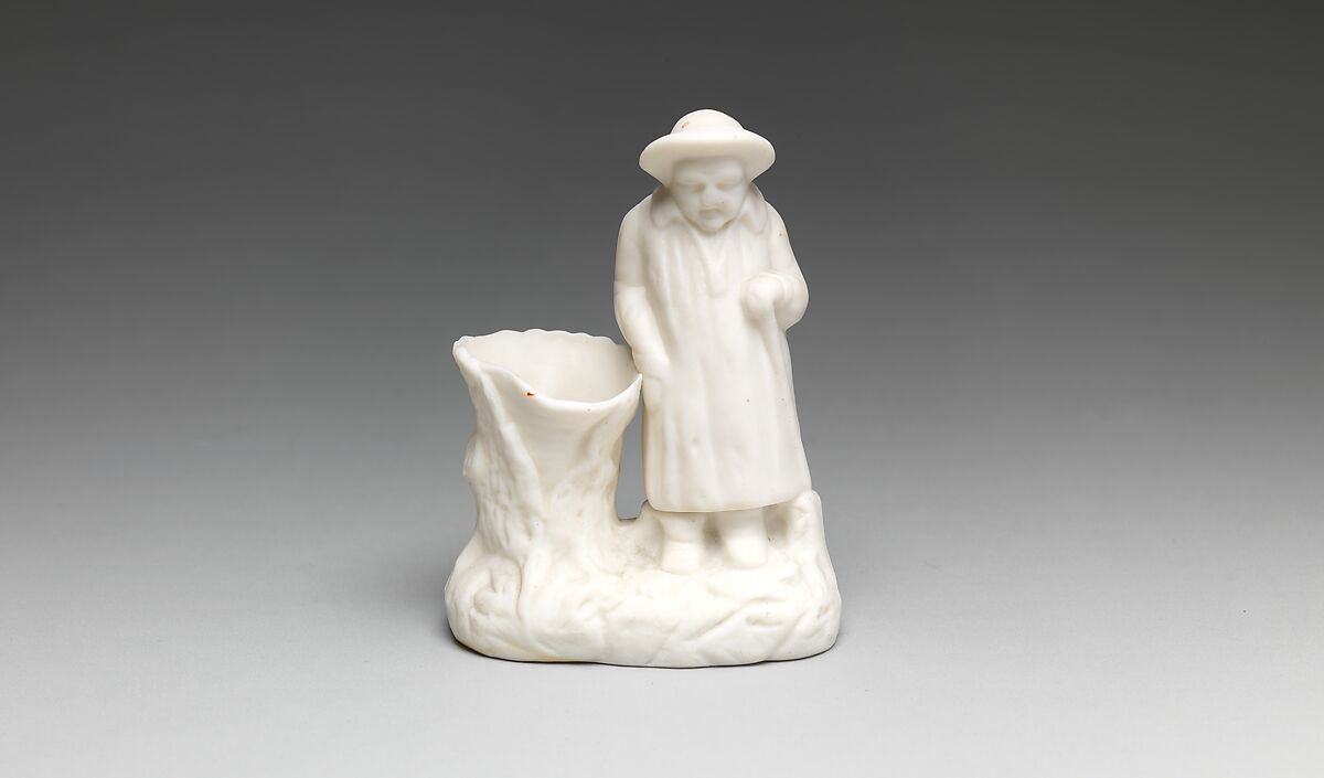 Matchsafe, Parian porcelain, American 