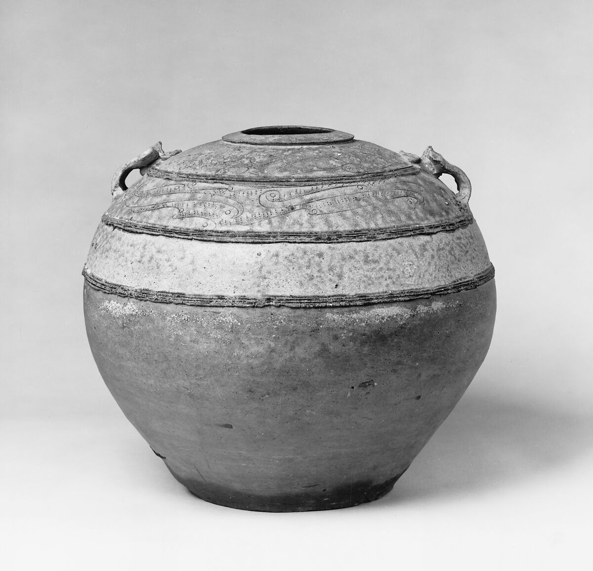 Jar, Earthenware with green glaze, China 