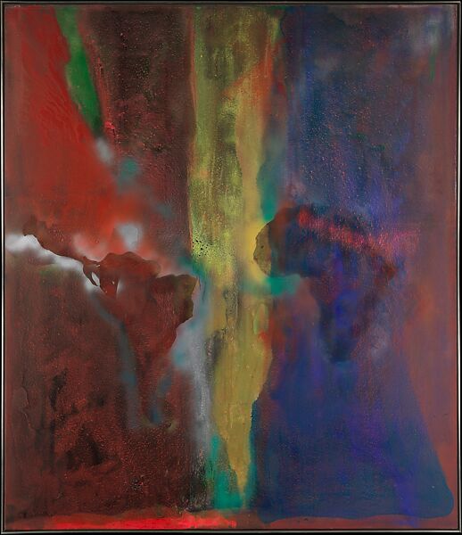 Night Journey, Frank Bowling (British, born Bartica, Guyana 1934), Acrylic on canvas 