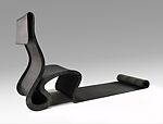 London Papardelle, Ron Arad (Israeli, born Tel-Aviv 1951), Blackened bronze