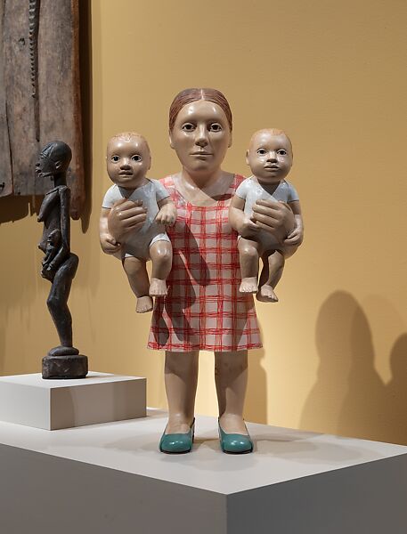 Two Hands, Claudette Schreuders (South African, born Pretoria, 1973), Jelutong wood and enamel paint