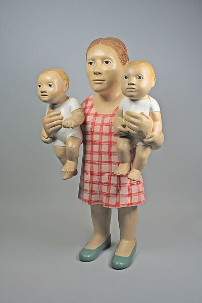 Two Hands, Claudette Schreuders (South African, born Pretoria, 1973), Jelutong wood and enamel paint