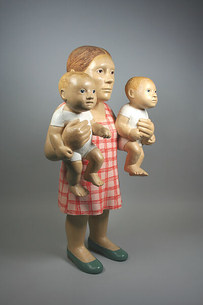 Two Hands, Claudette Schreuders (South African, born Pretoria, 1973), Jelutong wood and enamel paint