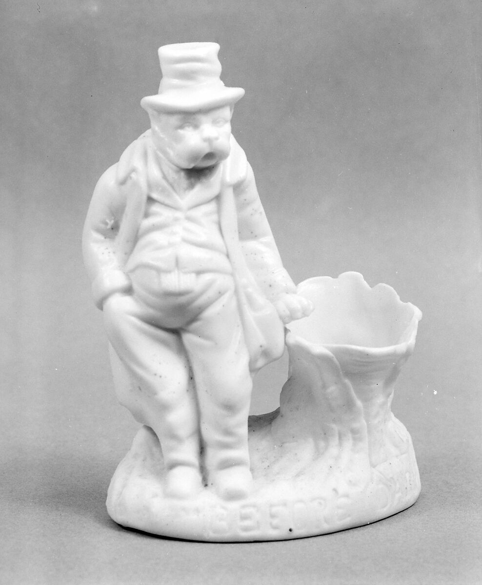 Matchsafe, Parian porcelain, American 