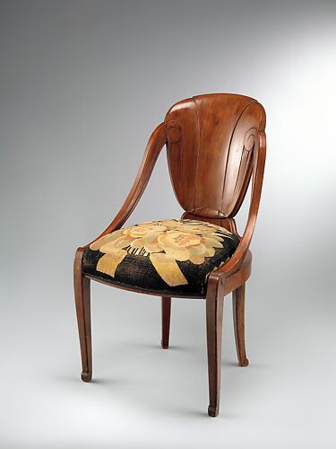 “David-Weill” Chair (model no. 45), with “Tulipes et Œillets” (Tulips and Carnations, possibly pattern no. 2513) Upholstery