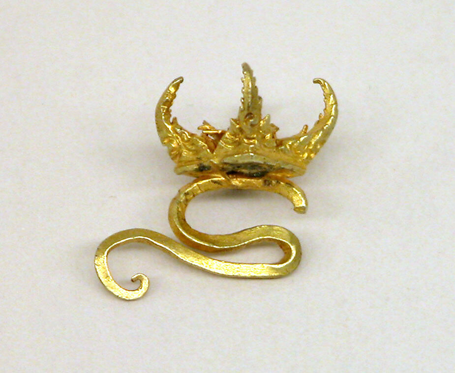 Pair of Ear Ornament Settings, Gold, Indonesia (Java)
