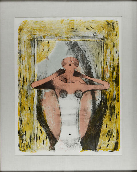 Torso of a Woman, Rufino Tamayo (Mexican, Oaxaca 1899–1991 Mexico City), Color lithograph 