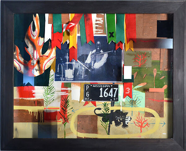 Untitled, Radcliffe Bailey (American, Bridgeton, New Jersey 1968–2023 Atlanta, Georgia), Mixed media on wood 