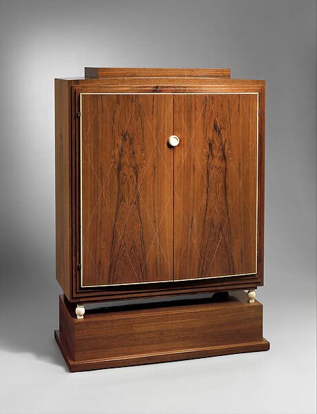 “Duval” Cabinet (Model AR 1511 / NR 2300), Emile-Jacques Ruhlmann (French, Paris 1879–1933 Paris), Brazilian rosewood, ivory, amboyna burl, mahogany, oak, plywood 