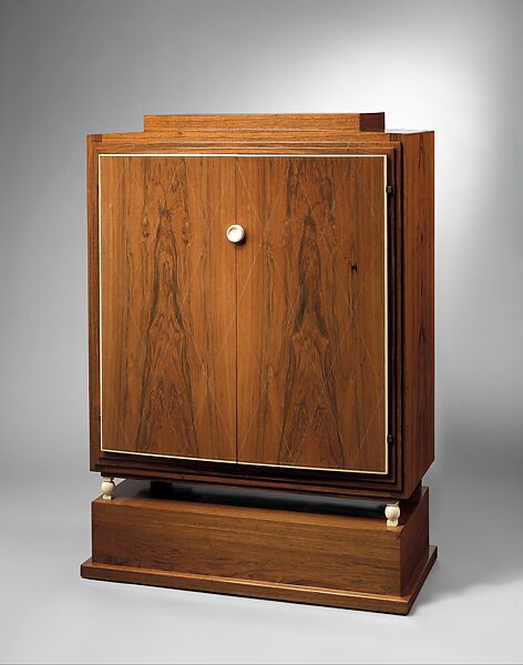 “Duval” Cabinet (Model AR 1511 / NR 2300), Emile-Jacques Ruhlmann (French, Paris 1879–1933 Paris), Brazilian rosewood, ivory, amboyna burl, mahogany, oak, plywood 