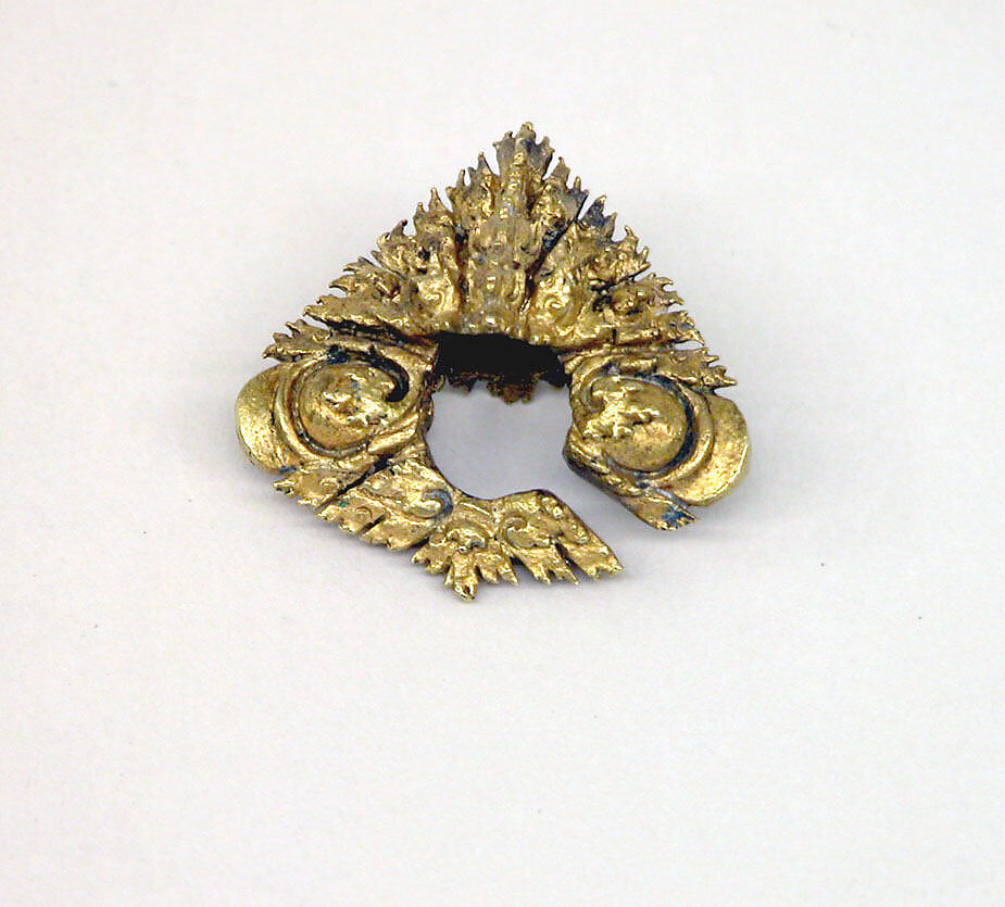 Pair of Ear Ornaments, Gold, Indonesia (Java) 