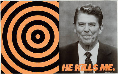 He Kills Me, Donald Moffett (American, born San Antonio, Texas, 1955), Offset Lithograph 