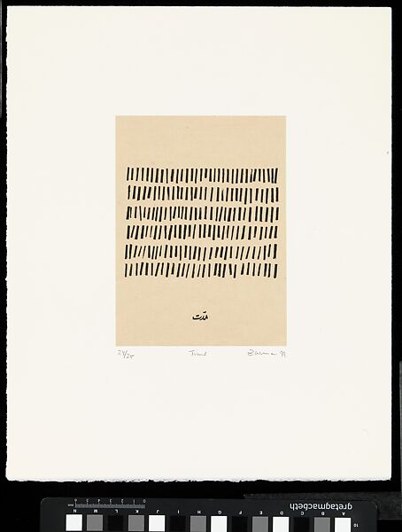 Home is a Foreign Place, Zarina (American, born Aligarh, India 1937–2020 London), Portfolio of 36 woodcut, printed chine collé with pen and black ink on paper