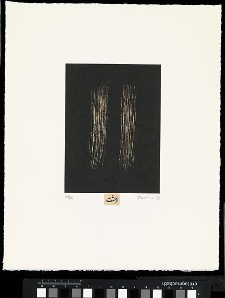 Home is a Foreign Place, Zarina (American, born Aligarh, India 1937–2020 London), Portfolio of 36 woodcut, printed chine collé with pen and black ink on paper