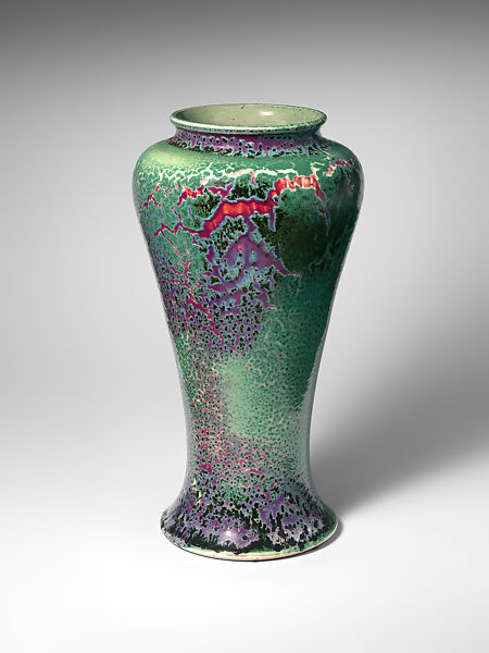 Vase, Ruskin Pottery (British, 1898–1933), Stoneware 