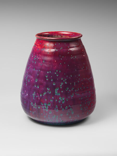 Vase, Ruskin Pottery (British, 1898–1933), Stoneware 