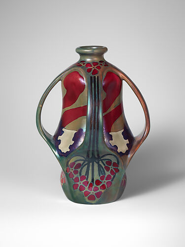 Vase with four handles